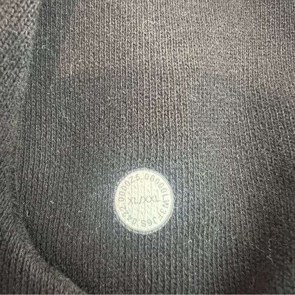 Lululemon Scuba Oversized Funnel Neck Half Zip Hoodie XL/XXL Black Cotton Terry - Picture 10 of 10